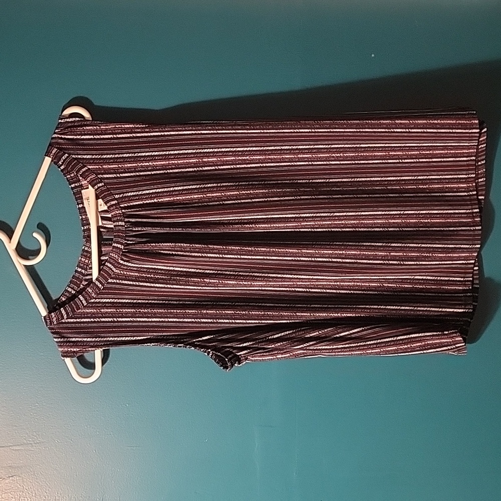 Nine West Navy, Red, White Striped Sleeveless Tank Top